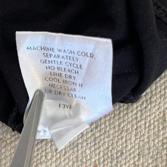 Eileen Fisher Woman's Plus-Size Black Jersey Knit 3/4" sleeves Midi Dress Sz 1x - Picture 6 of 7